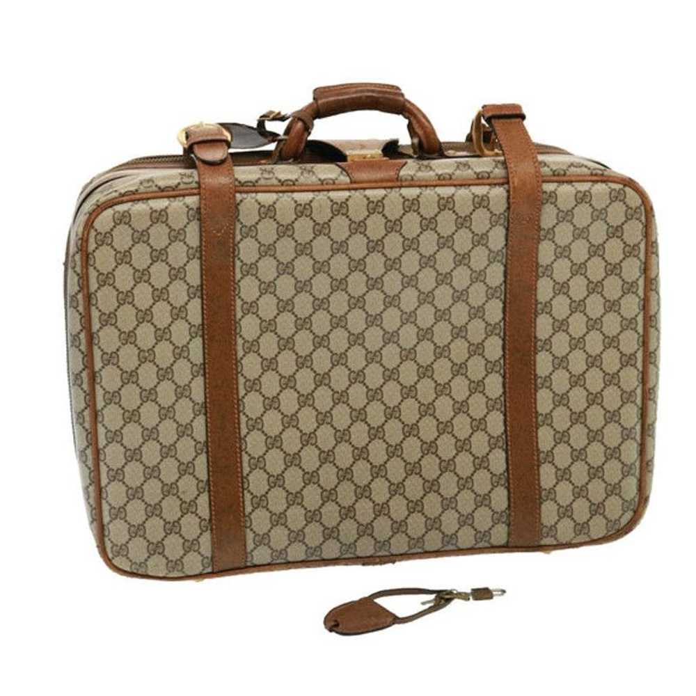 Gucci GUCCI GG Supreme Boston Bag PVC Beige - image 1