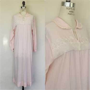 Vintage Vintage 1960s Nightgown, Carol Brent Pink… - image 1