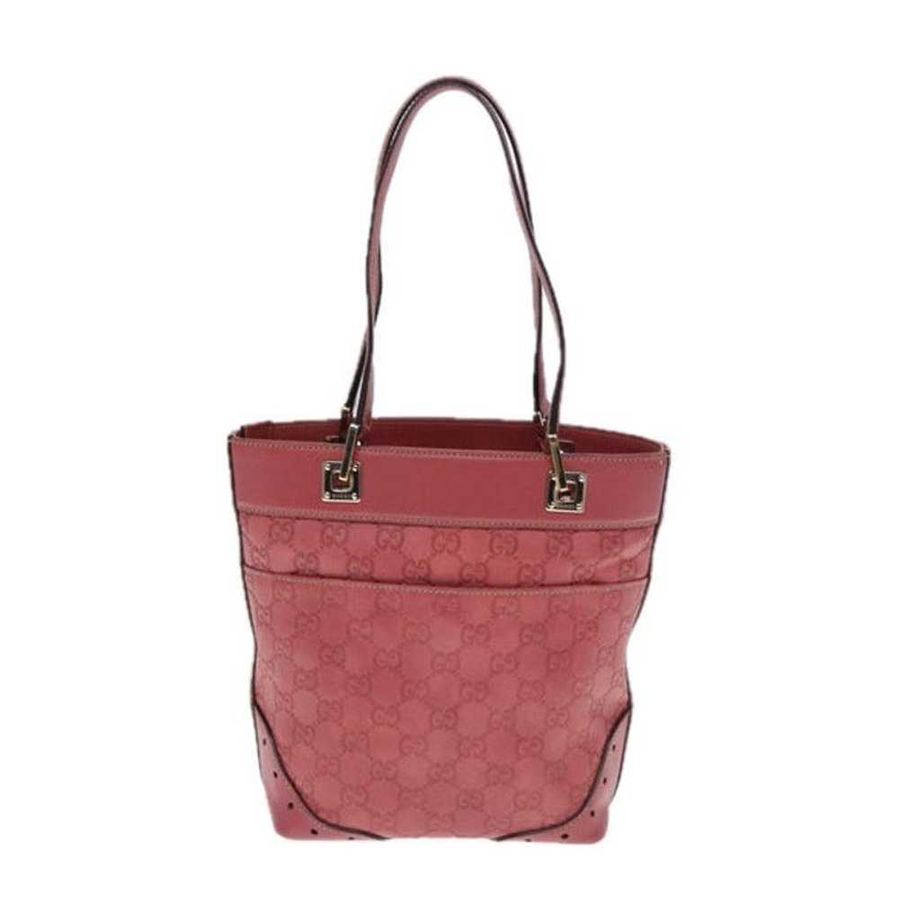 Gucci GUCCI GG Canvas Guccissima Hand Bag Pink 14… - image 3