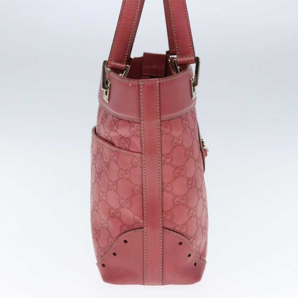 Gucci GUCCI GG Canvas Guccissima Hand Bag Pink 14… - image 4