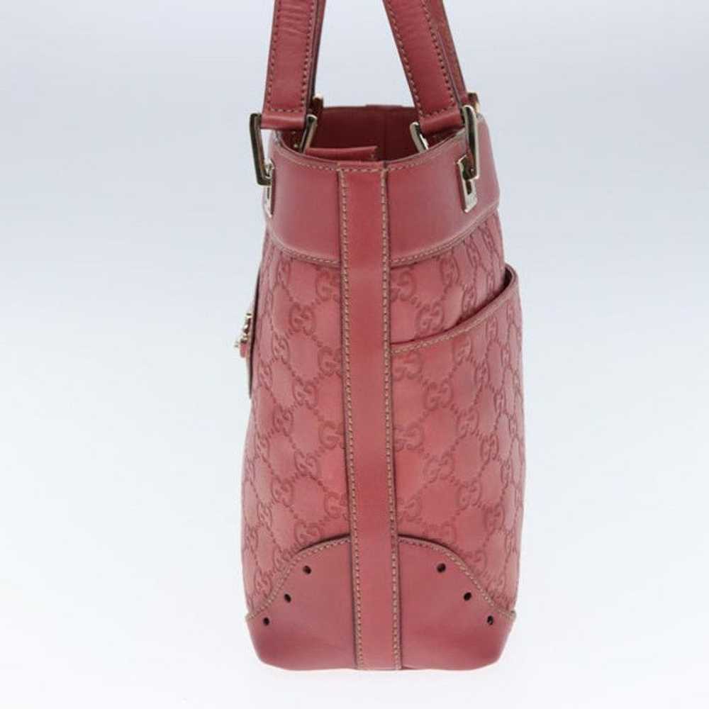 Gucci GUCCI GG Canvas Guccissima Hand Bag Pink 14… - image 5