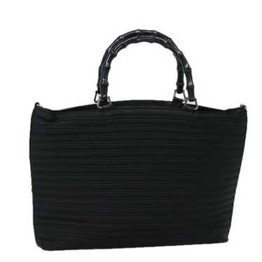 Gucci GUCCI Bamboo Hand Bag Nylon Black 002 1998 … - image 1