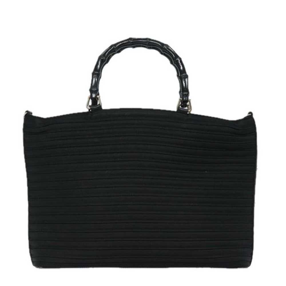 Gucci GUCCI Bamboo Hand Bag Nylon Black 002 1998 … - image 2