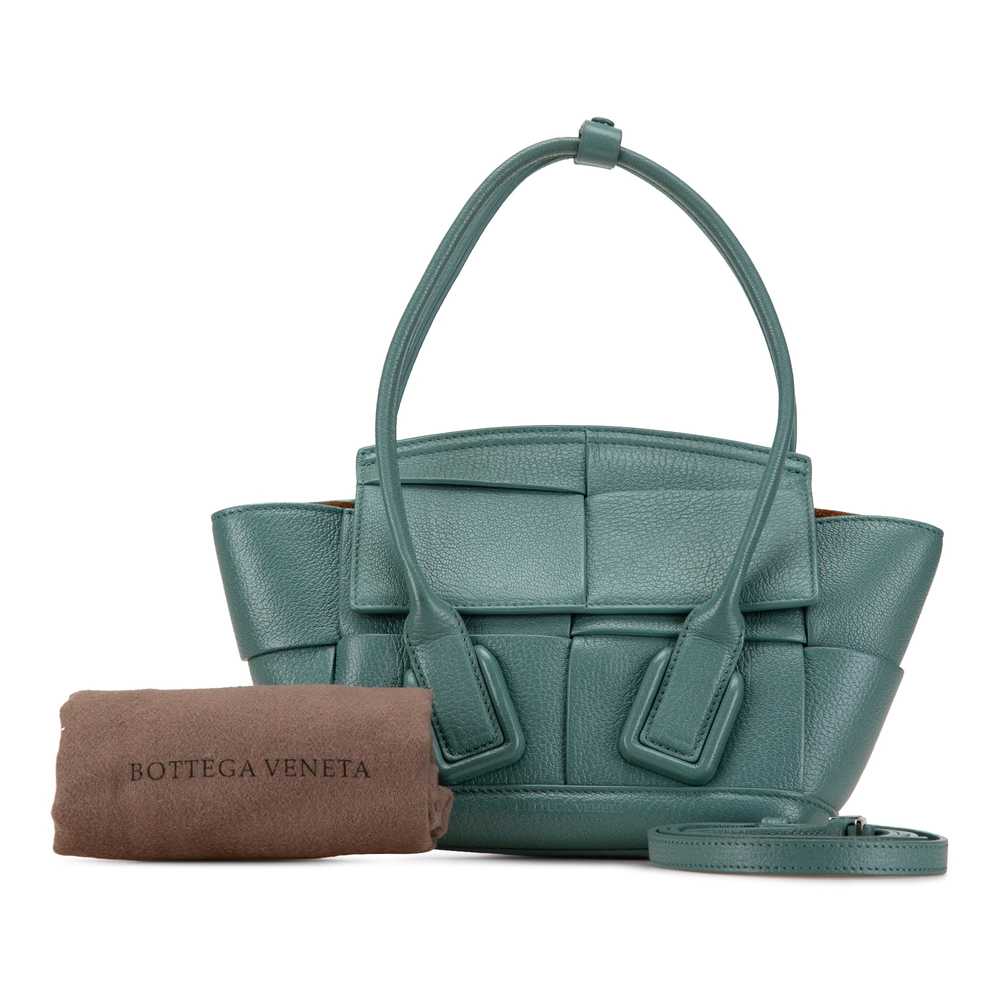 Blue Bottega Veneta Mini Intrecciato Arco Satchel - image 6