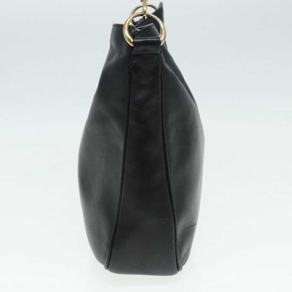 Gucci GUCCI Bamboo Shoulder Bag Leather Black - image 4