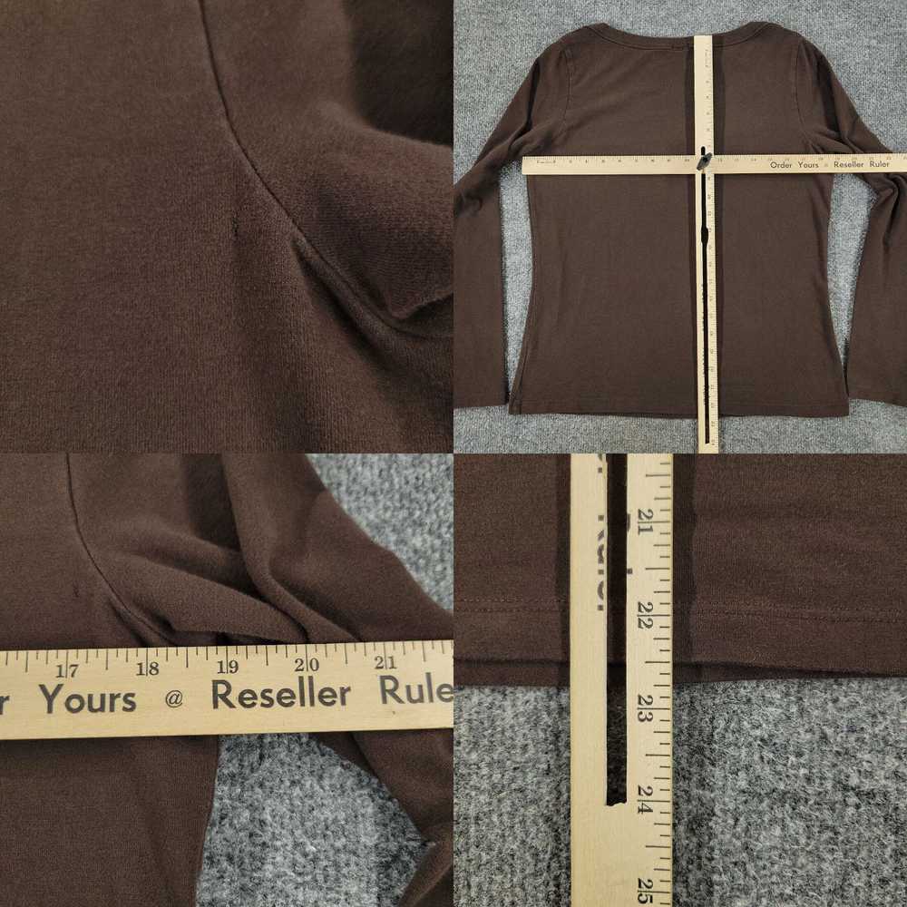 Gap Brown Stretch Long Sleeve Boat Neck Pullover … - image 8