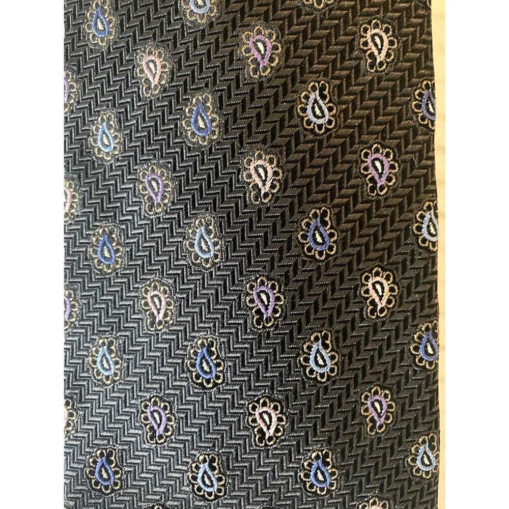 Pinko Carroll & Co. Men's Necktie Tie Silk Dark G… - image 3