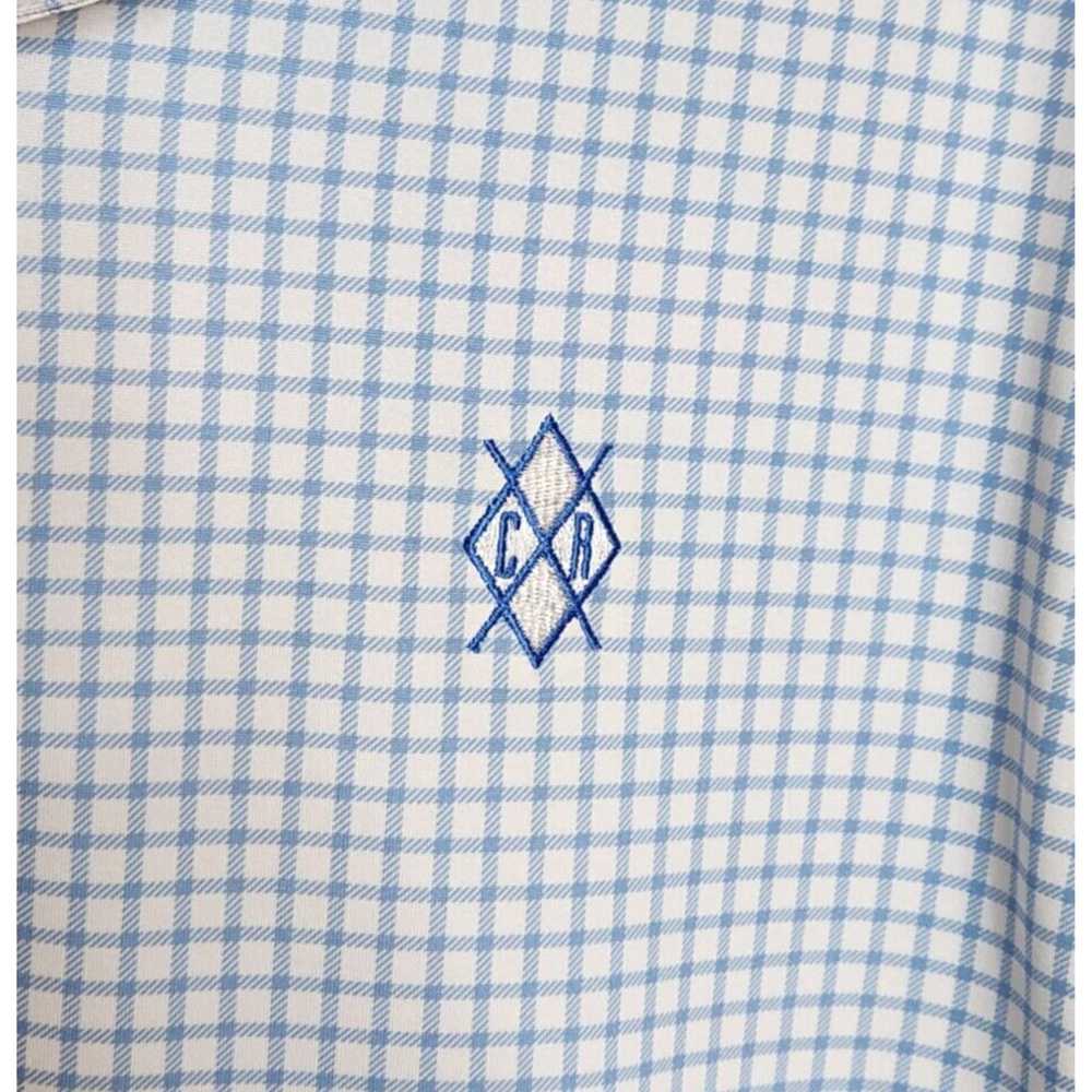 Vintage Classic Checkered Blue and White Short Sl… - image 3