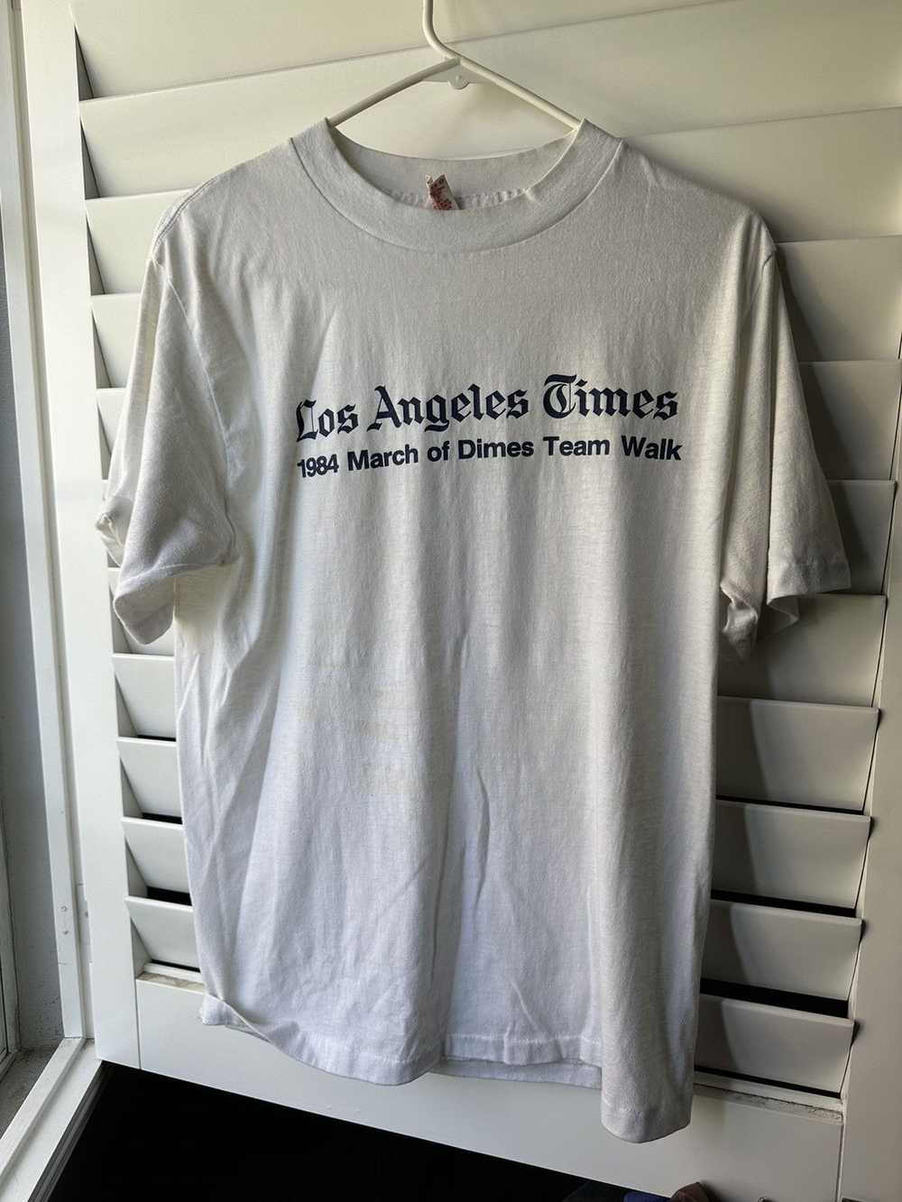 Streetwear × Vintage LOS ANGELES TIMES VINTAGE T … - image 1