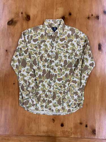 Japanese Brand Beams Plus Duck Camo Button Up