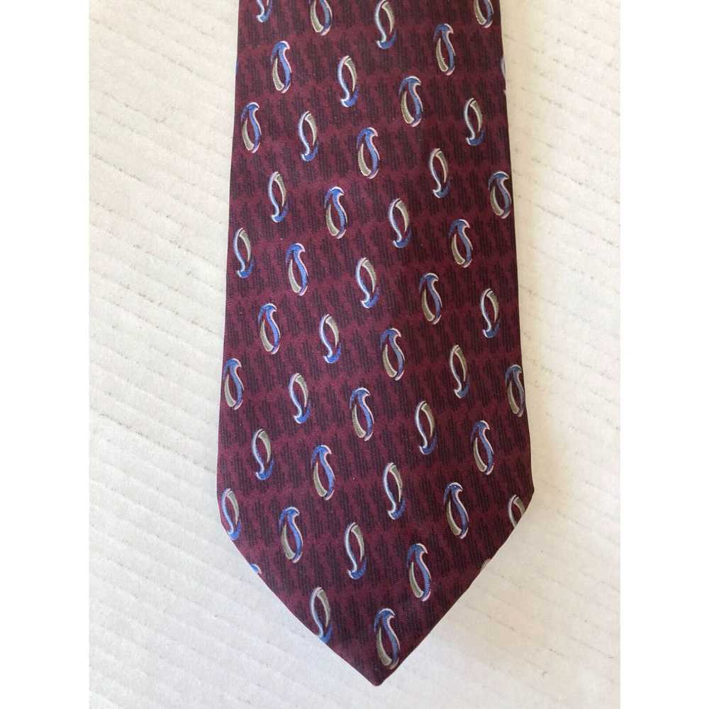 Stafford Stafford Men's Necktie Tie Silk Burgundy… - image 1