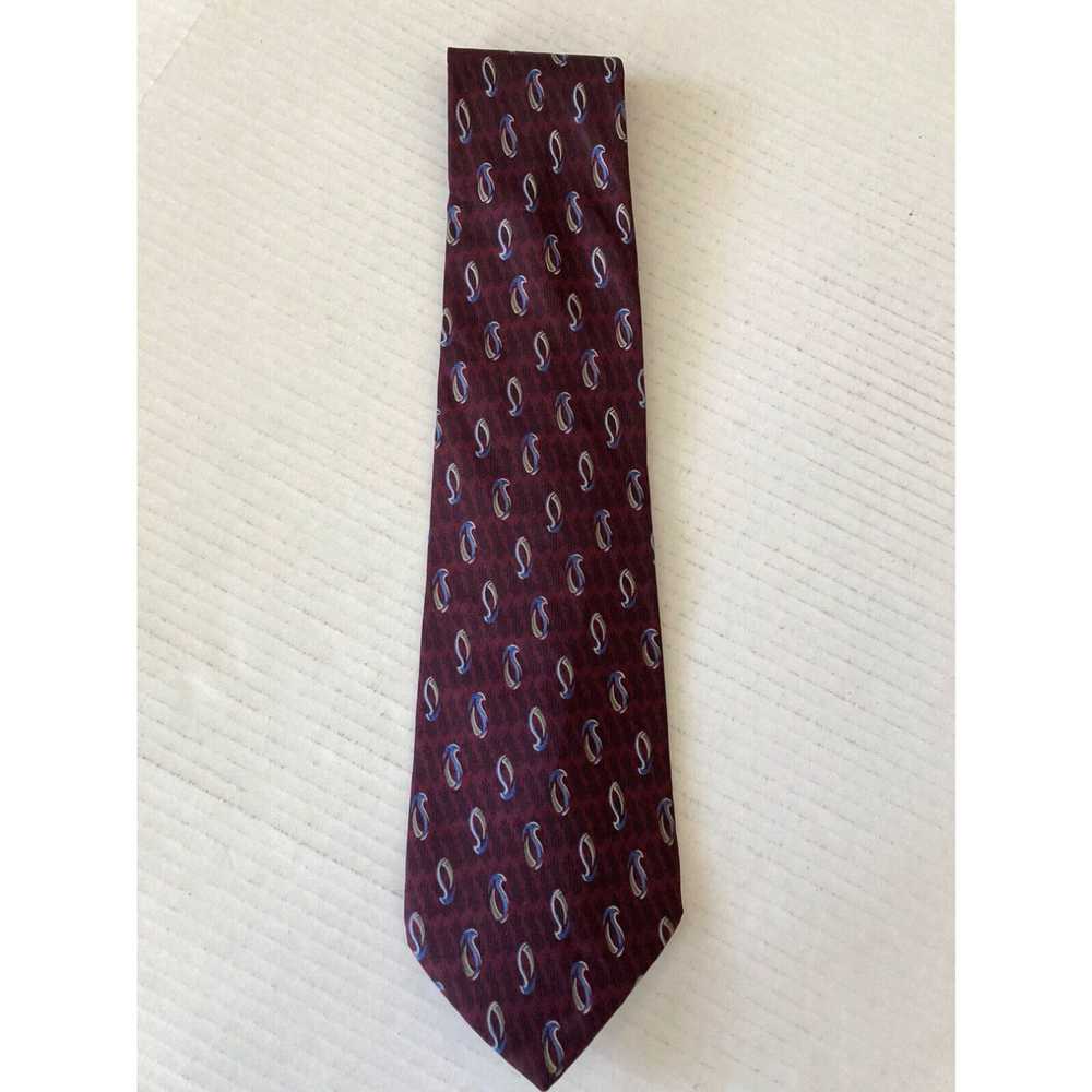 Stafford Stafford Men's Necktie Tie Silk Burgundy… - image 2