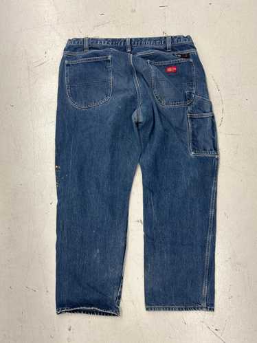 Dickies Vintage Workwear Denim Cargo Pants - Blue 