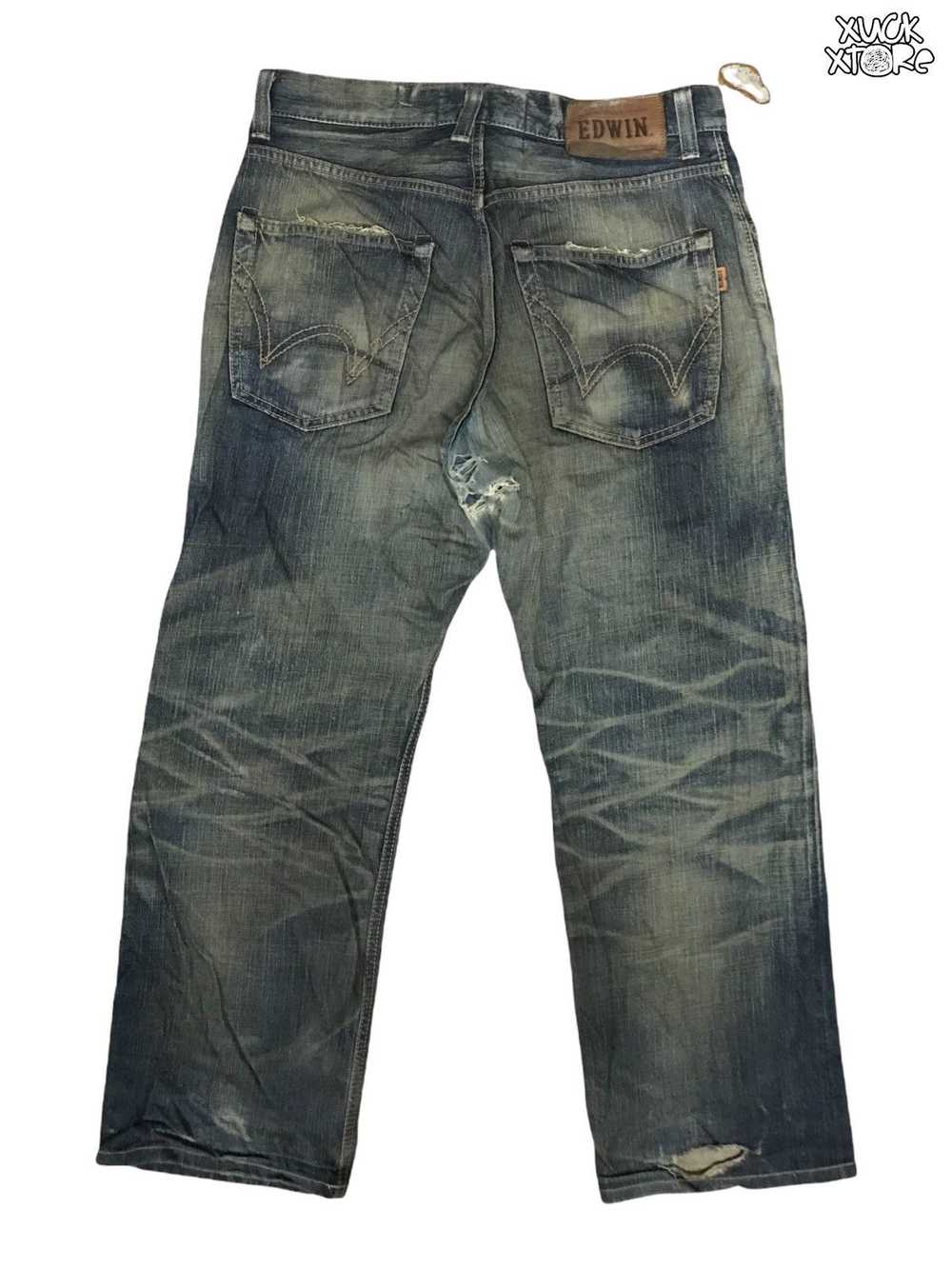 Distressed Denim × Edwin Distressed EDWIN 505 V S… - image 2