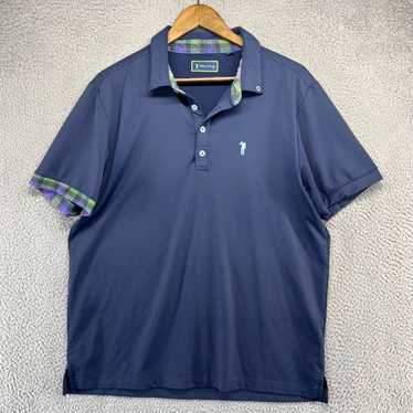 Vintage William Murray Polo Shirt Men's Large Blu… - image 1