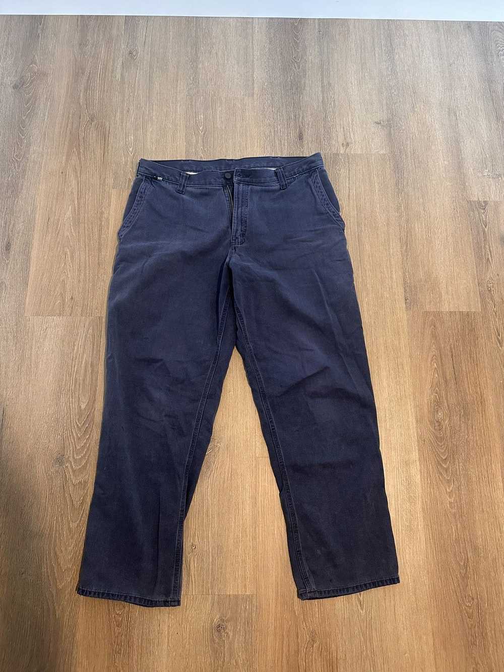 Carhartt × Vintage Navy Blue Carhartt Pants - image 1