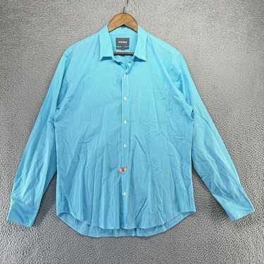 Brooks Brothers Bonobos Shirt Men's Large Blue Whi