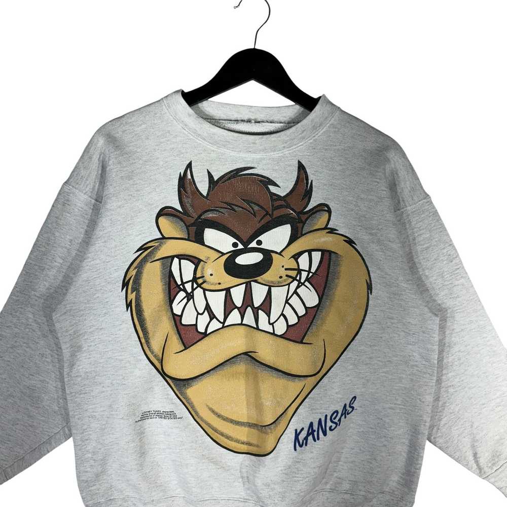 Vintage Vintage Taz Big Face Kansas Crewneck - image 2