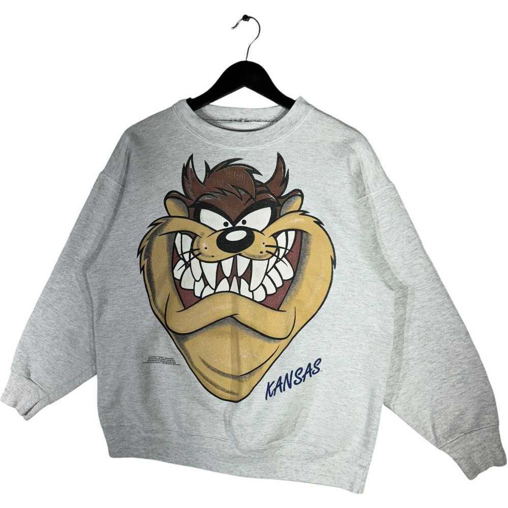 Vintage Vintage Taz Big Face Kansas Crewneck - image 3