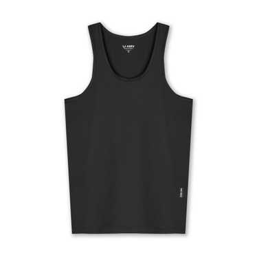 ASRV 0619. Nano-Mesh Slim Fit Tank Top - Black