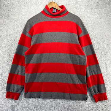 Gap Vintage Gap Shirt Men's Large Red Gray Turtle… - image 1