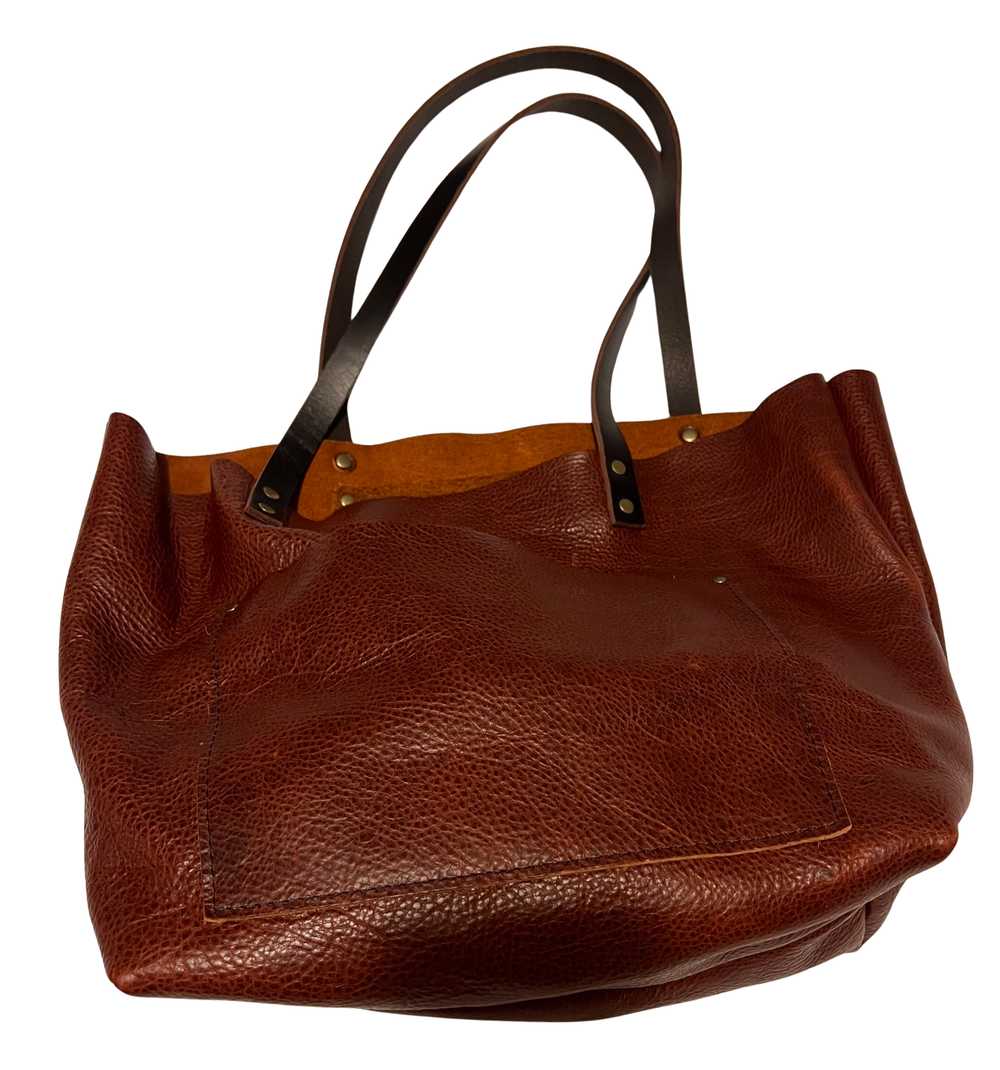 Portland Leather Cinnamon bear large tote - image 1