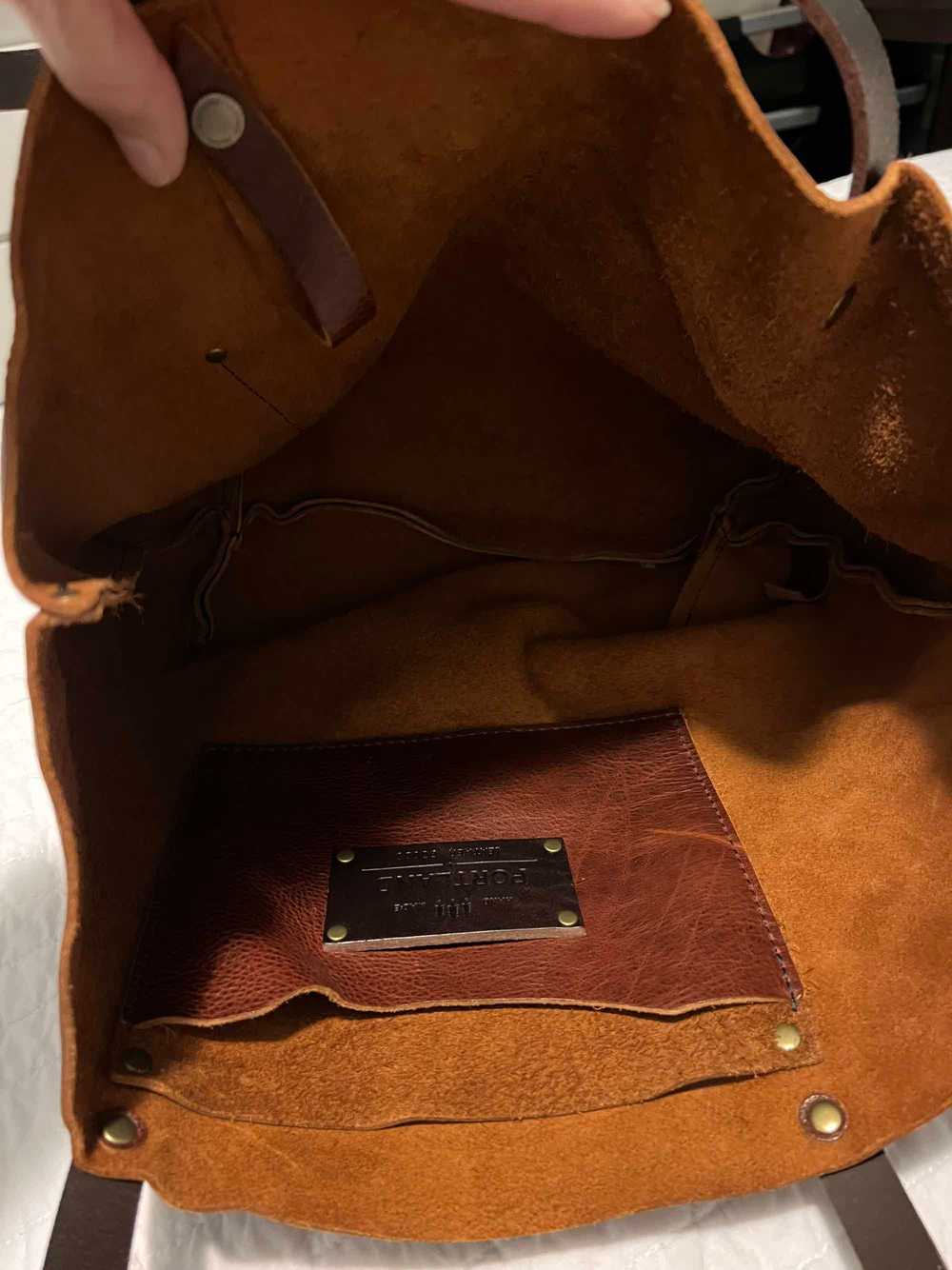 Portland Leather Cinnamon bear large tote - image 3