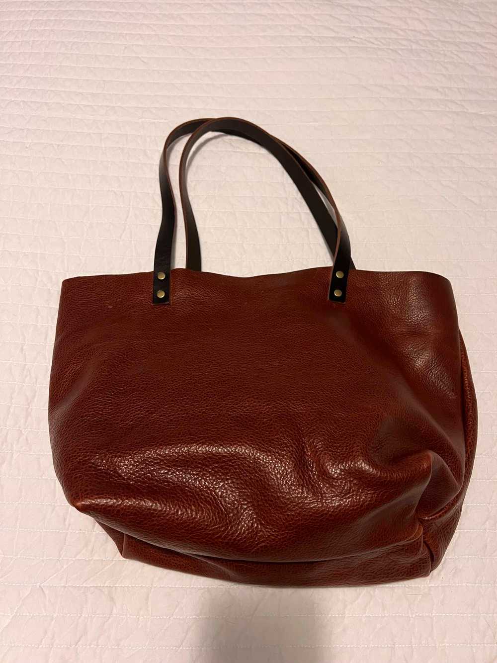 Portland Leather Cinnamon bear large tote - image 6