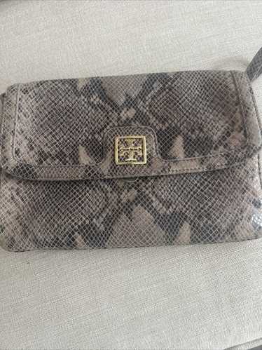 Tory Burch Snake Python Print Leather Shoulder / … - image 1