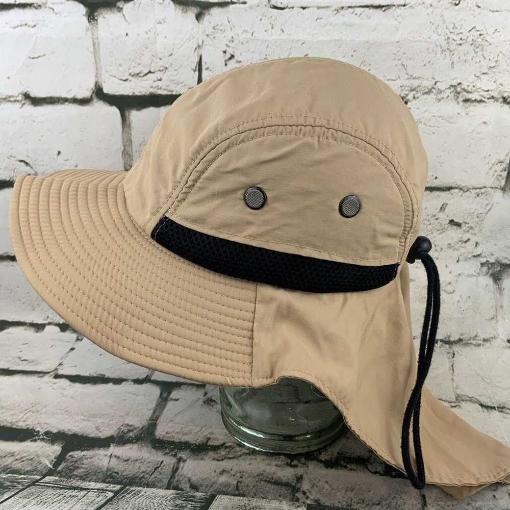 Vintage Beige Tan Water Resistant Vented Sun Hat … - image 2