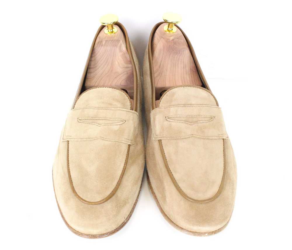 Suitsupply EU41 Light Brown Suede Slip On Loafers… - image 2