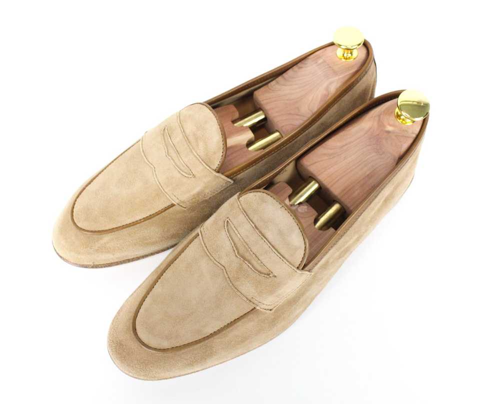 Suitsupply EU41 Light Brown Suede Slip On Loafers… - image 7