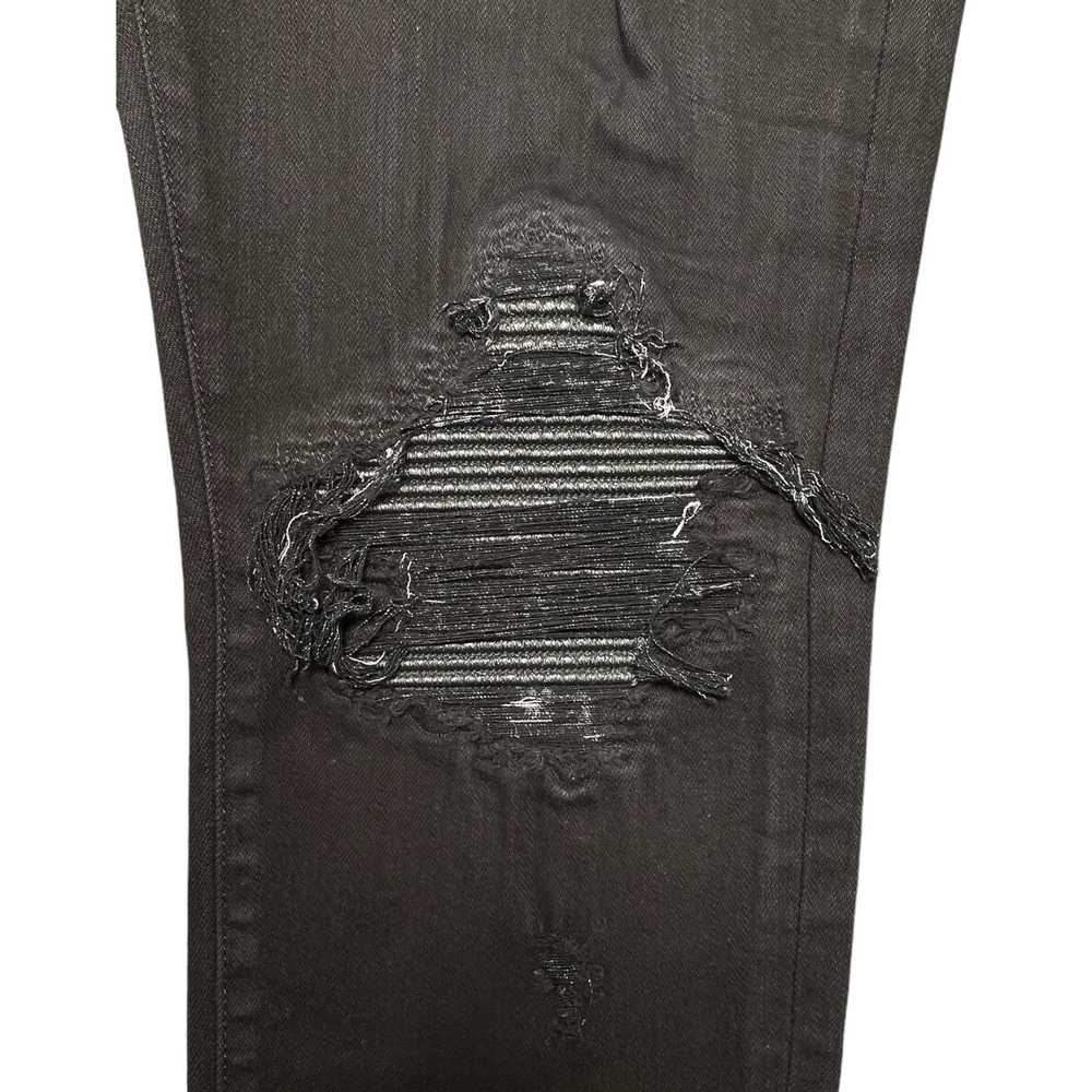 Amiri Amiri MX1 Leather Patch Jeans Aged Black - image 3