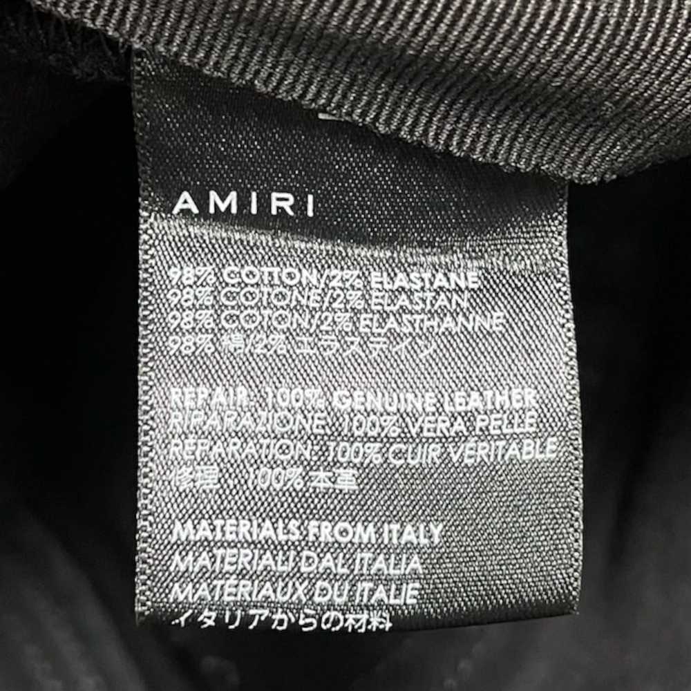 Amiri Amiri MX1 Leather Patch Jeans Aged Black - image 5