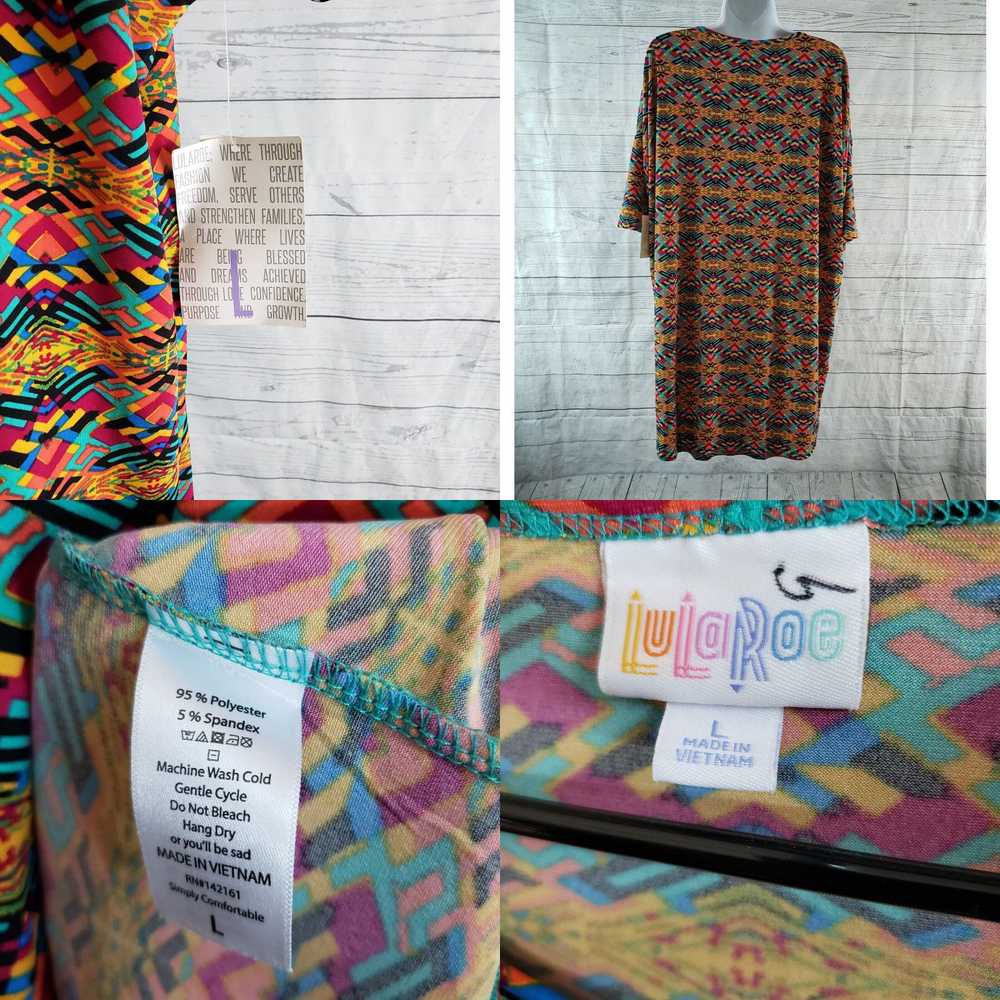 Vintage LuLaRoe Womens Printed Irma Top Sz Large … - image 4