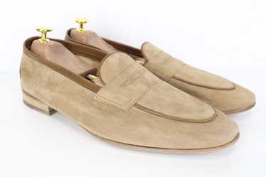 Suitsupply EU43.5 Light Brown Slip On Suede Loafe… - image 1