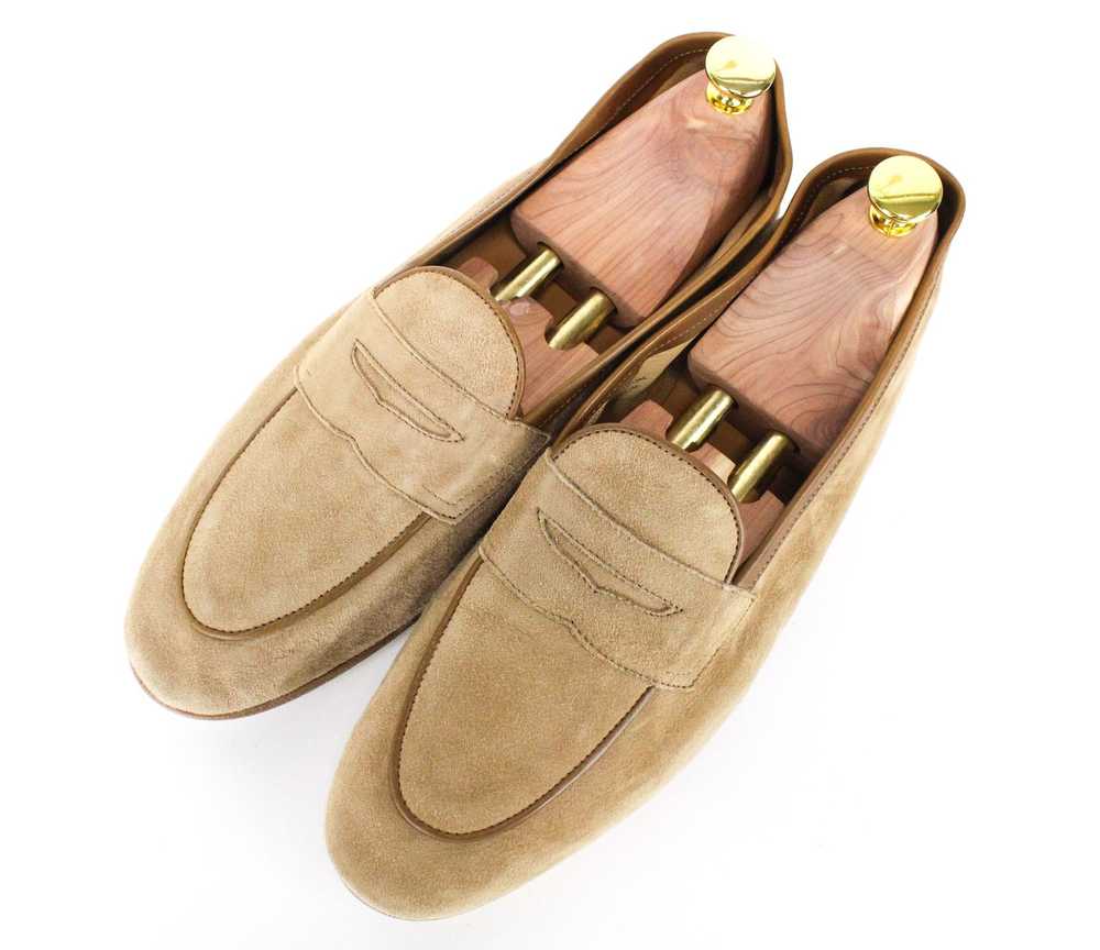 Suitsupply EU43.5 Light Brown Slip On Suede Loafe… - image 7