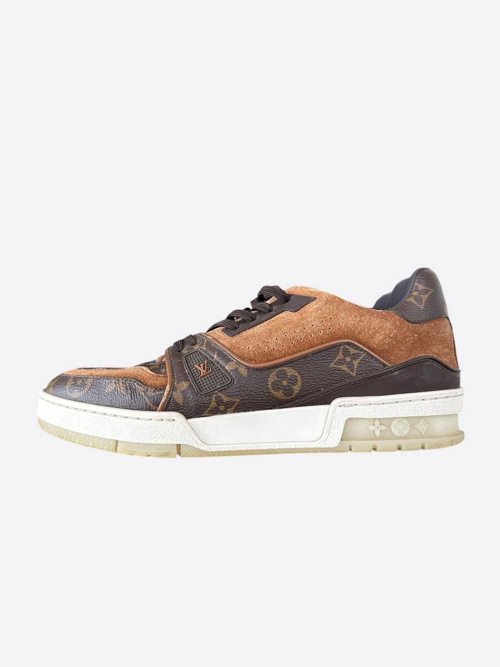 Louis Vuitton Louis Vuitton Brown Suede Monogram … - image 3