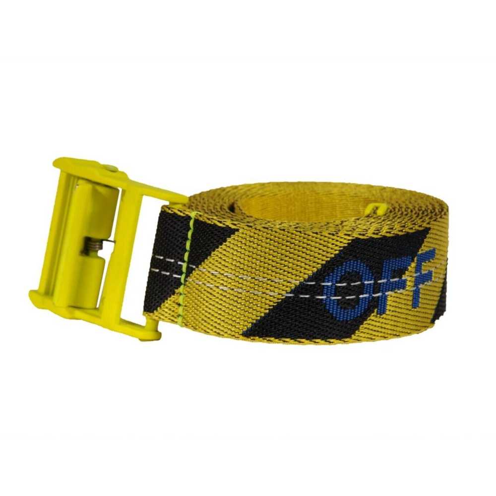 Off-White Industrial Belt One Size Yellow Black T… - image 1