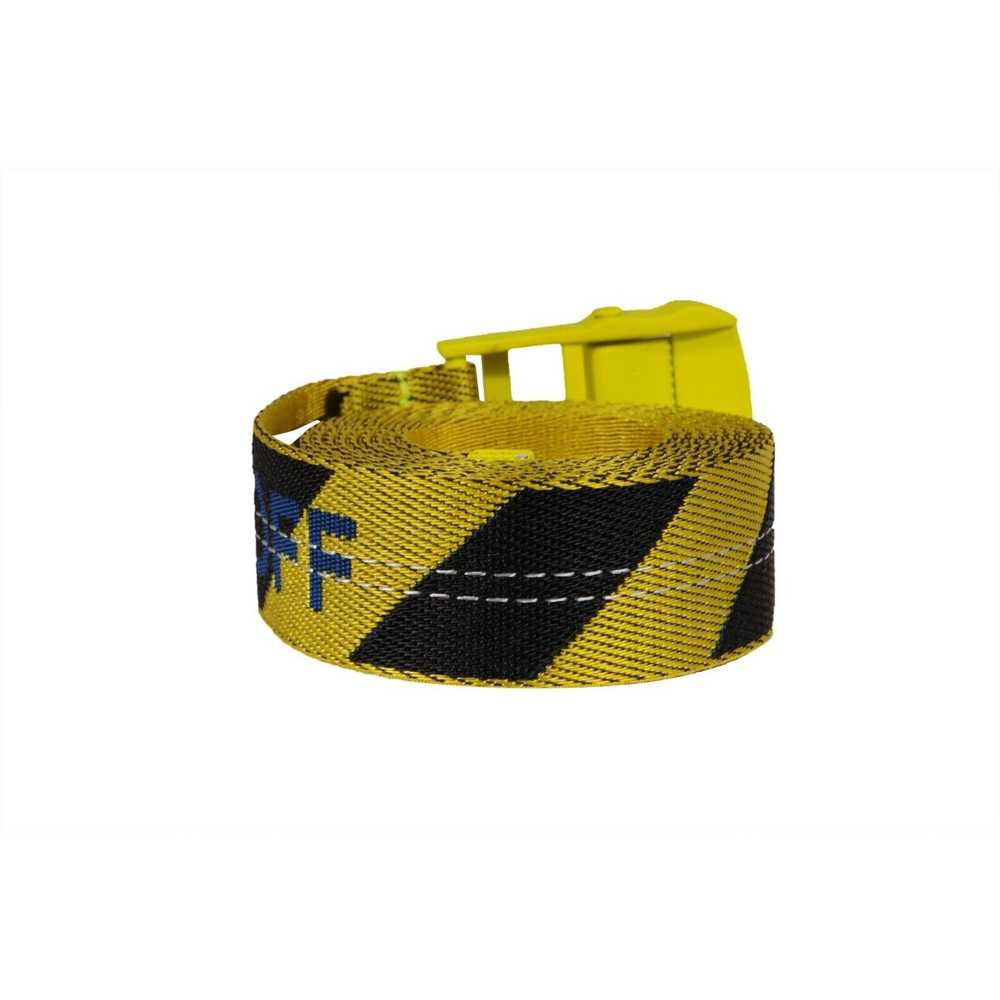 Off-White Industrial Belt One Size Yellow Black T… - image 2