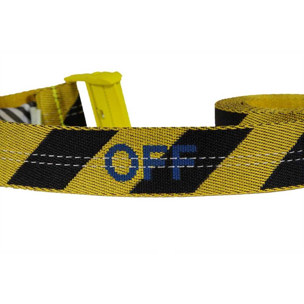 Off-White Industrial Belt One Size Yellow Black T… - image 3