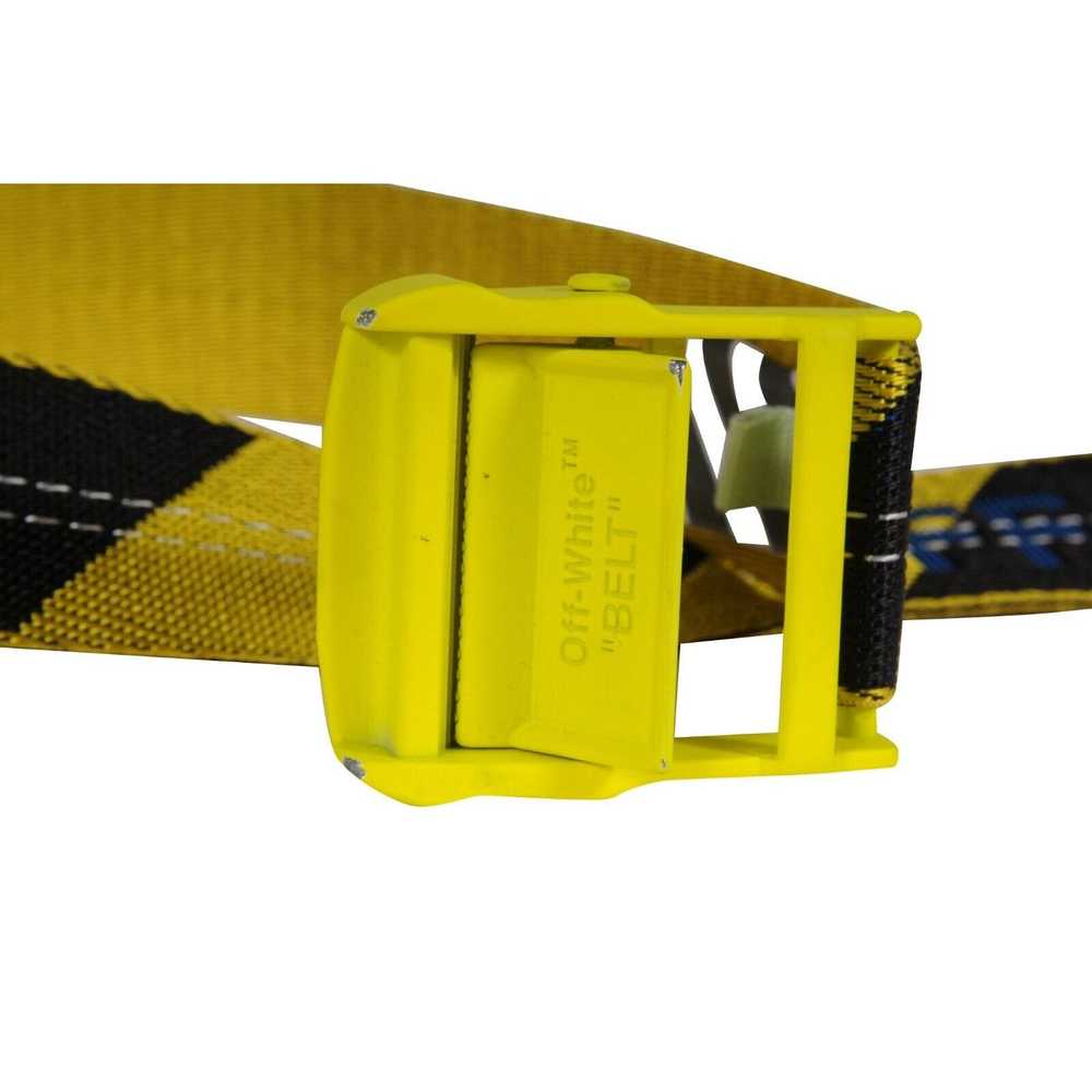 Off-White Industrial Belt One Size Yellow Black T… - image 4