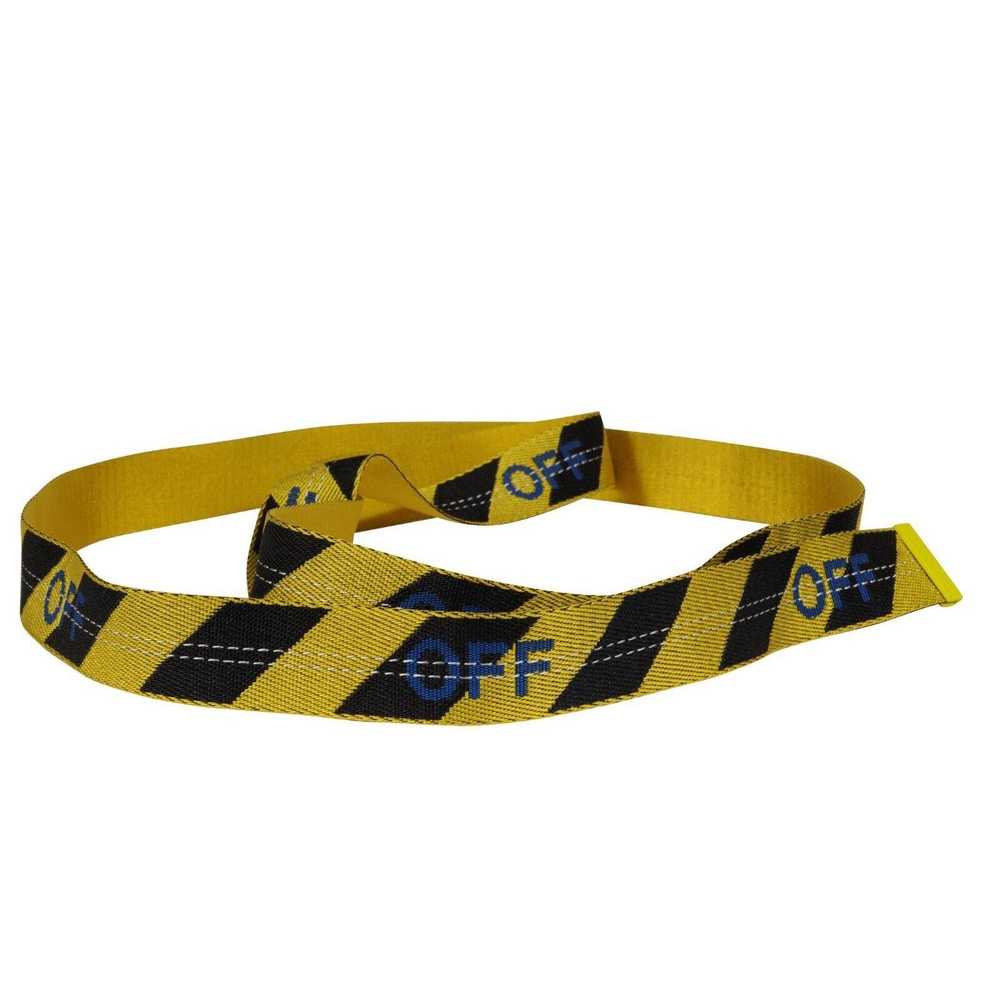 Off-White Industrial Belt One Size Yellow Black T… - image 6