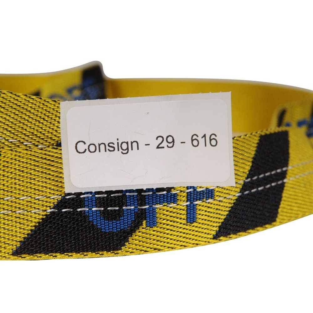 Off-White Industrial Belt One Size Yellow Black T… - image 7