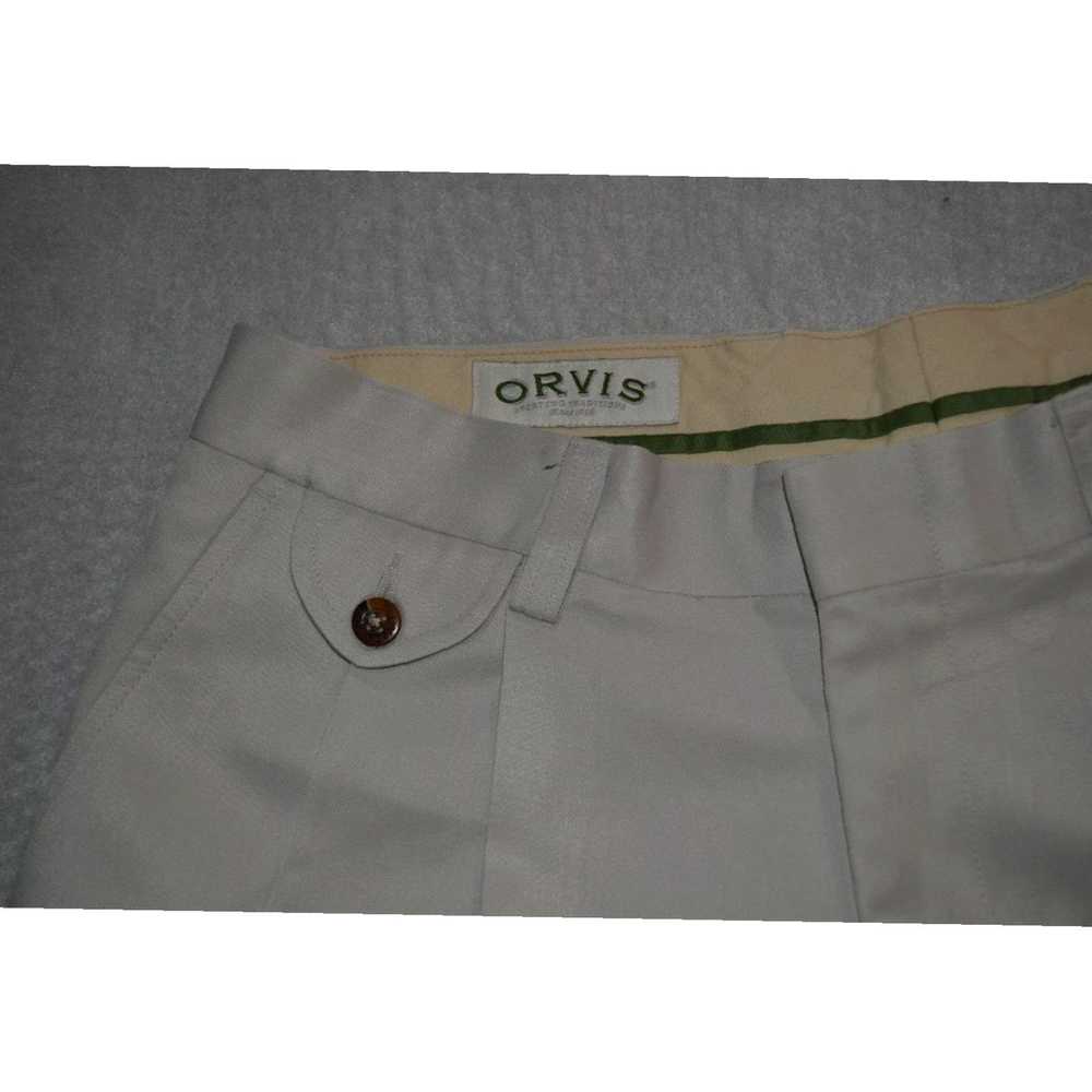 Orvis Classic Comfortable Pleated Light Tan Golf … - image 1