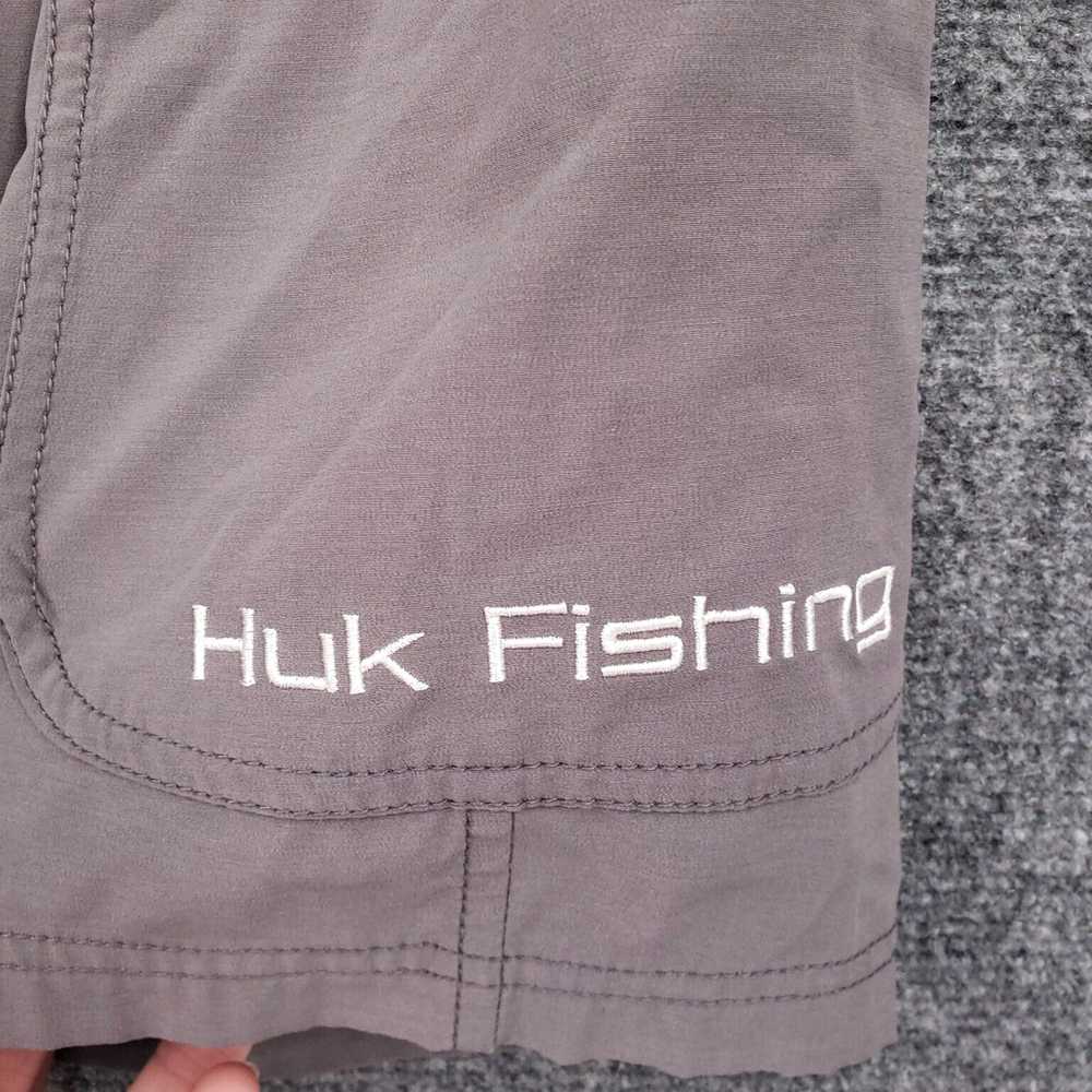 Vintage Mens Large Gray Performance Fishing Short… - image 2