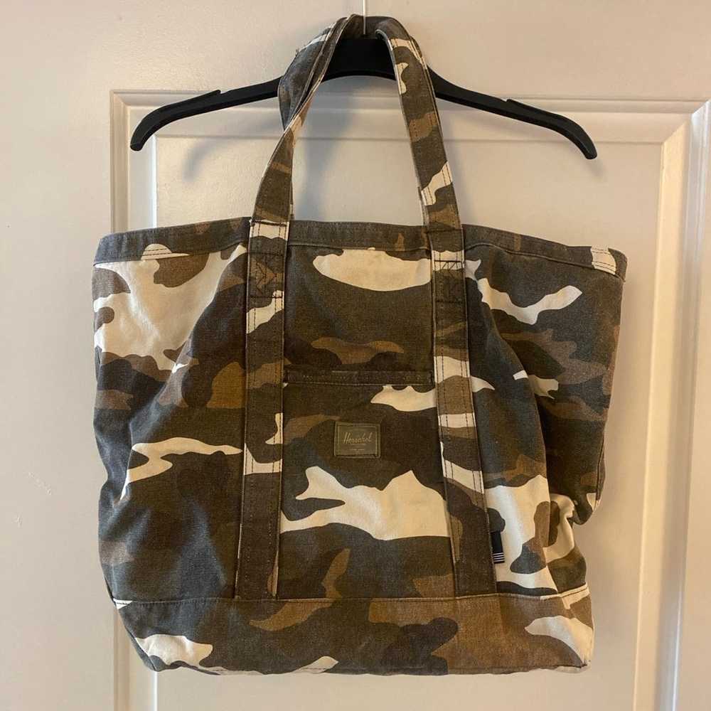 Brand New Herschel Supply Co. Canvas Camo Tote Bag - image 1