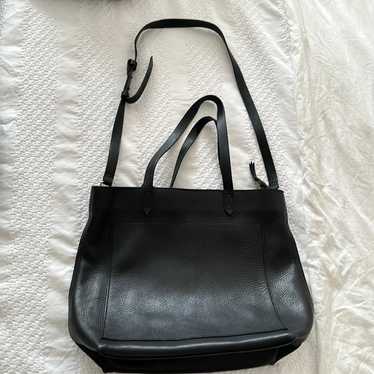 Madewell Black Zip Top Transport Tote