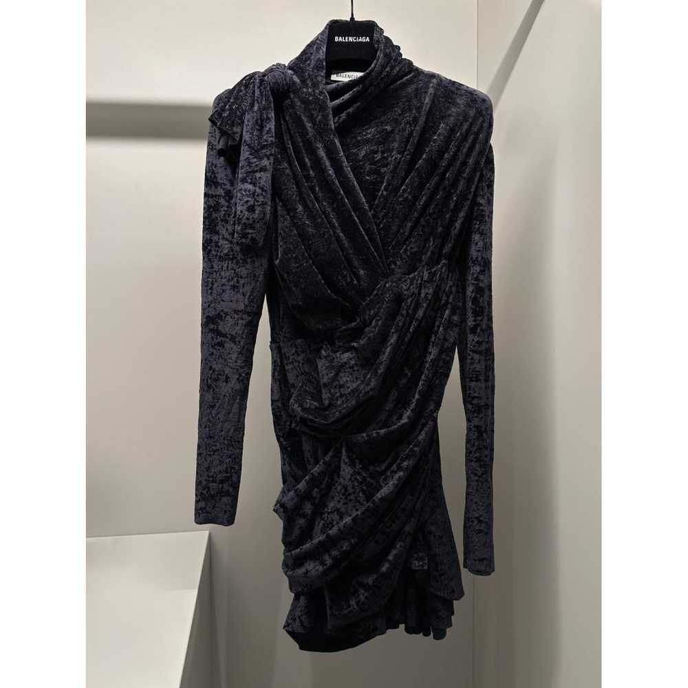 Balenciaga Velvet mini dress - image 5