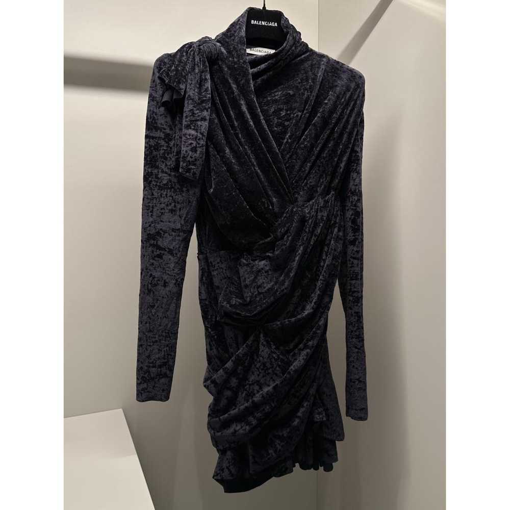 Balenciaga Velvet mini dress - image 6